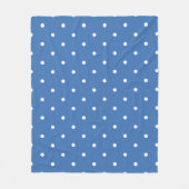 Blauwe stip fleece deken (Voorkant)