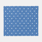 Blauwe stip fleece deken (Voorkant (Horizontaal))