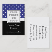 Blauwe stip foto logo visitekaartje (Voorkant / Achterkant)