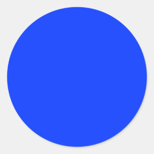 Blauwe stip ronde sticker