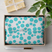 Blauwe stip tissuepapier (Geschenk)