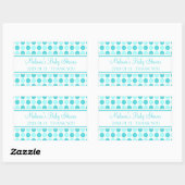 Blauwe Stippen Baby shower Favor Stickers (Vel)