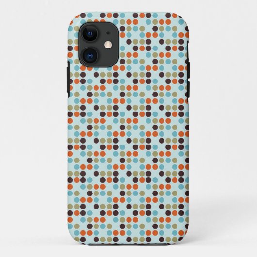 Blauwe Stippen Case-Mate iPhone Case (Achterkant)