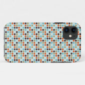 Blauwe Stippen Case-Mate iPhone Case (Achterkant (horizontaal))