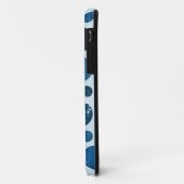  blauwe stippen naadloos grafisch Case-Mate iPhone case (Achterkant/links)