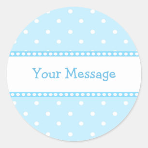 Blauwe Stippen Sticker