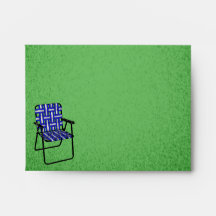 Blauwe stoelgang [A2-notecard-envelop]