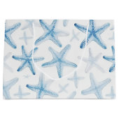 Blauwe Strand Zeester Bruiloft Groot Cadeauzakje (Voorkant)