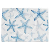 Blauwe Strand Zeester Bruiloft Groot Cadeauzakje (Achterkant)
