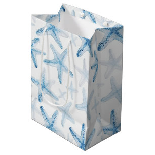 Blauwe Strand Zeester Trouwen Medium Cadeauzakje