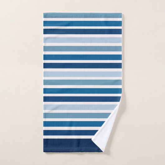 Blauwe streep bad handdoek (Handdoek)