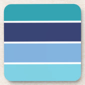 Blauwe streep bier onderzetter (Voorkant)