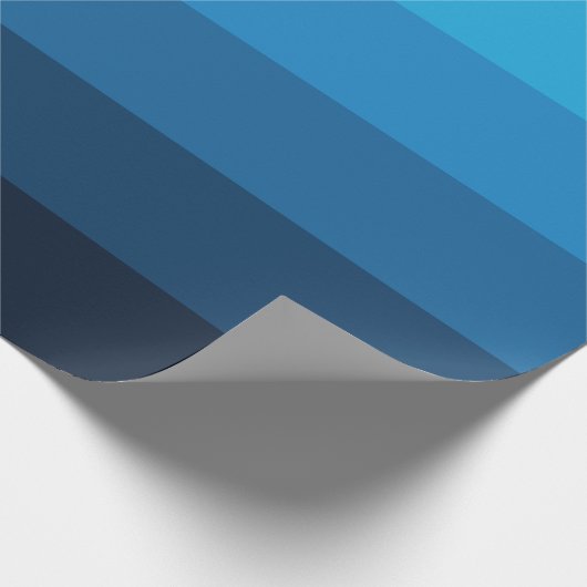Blauwe streep cadeaupapier (Hoek)