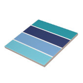 Blauwe streep tegeltje (Zijkant)