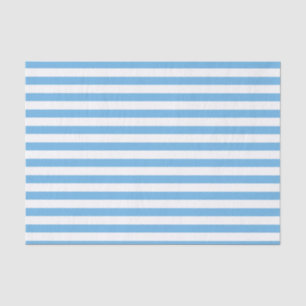 Blauwe streep tissuepapier