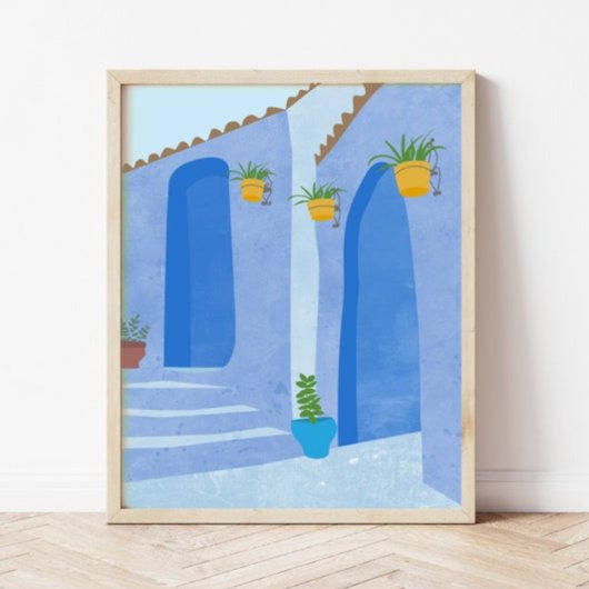 Blauwe streets poster