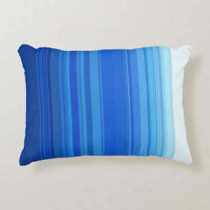Blauwe strepen accent kussen