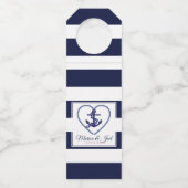 Blauwe Strepen & Anker Flessenhanger (Achterkant)