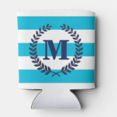 Blauwe strepen blikjeskoeler (Achterkant)