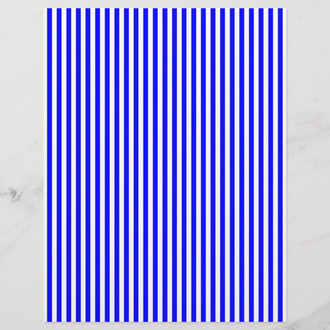 Blauwe Strepen Briefhoofd (Voorkant)