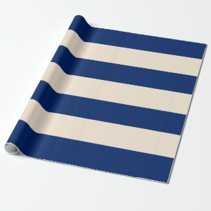 Blauwe strepen cadeaupapier
