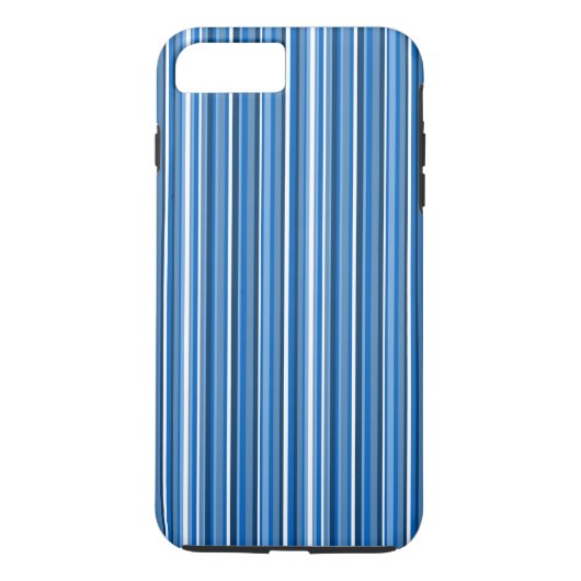 Blauwe Strepen Case-Mate iPhone Case (Achterkant)