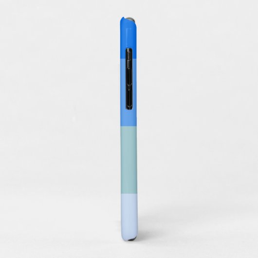 Blauwe strepen Case-Mate iPhone case (Achterkant/links)