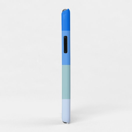 Blauwe strepen Case-Mate iPhone case (Achterkant/rechts)