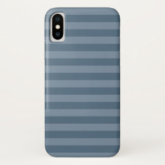 Blauwe strepen iPhone x hoesje