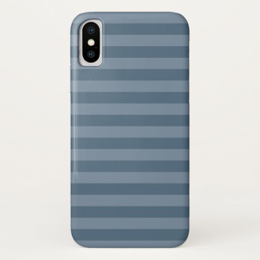 Blauwe strepen Case-Mate iPhone case (Achterkant)