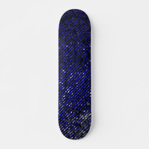 Blauwe strepen die uw kleuren afpellen skateboard