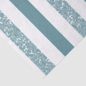 Blauwe strepen Glitter Tissuepapier (Detail)