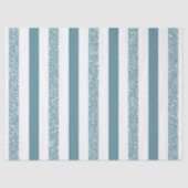 Blauwe strepen Glitter Tissuepapier (Voorkant)