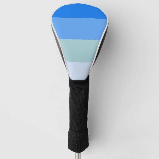 Blauwe strepen golfheadcover (Voorkant)