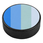 Blauwe strepen hockey puck (3/4)