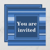 Blauwe strepen kaart (Voorkant / Achterkant)