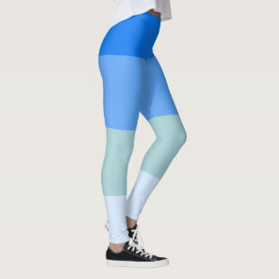 Blauwe strepen leggings