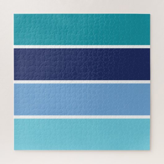 Blauwe strepen legpuzzel (Verticaal)