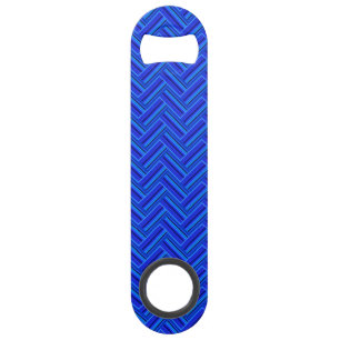 Blauwe strepen met dubbel weef speed flessenopener