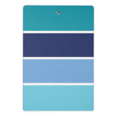 Blauwe strepen mini klembord (Achterkant)
