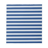 blauwe strepen notitieblok (Voorkant)