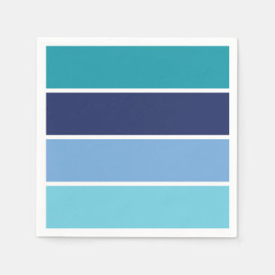 Blauwe strepen servet