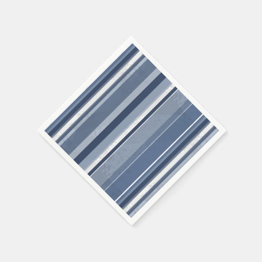 Blauwe strepen servetten (Hoek)