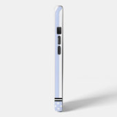 Blauwe Strepen & Stippen Aangepaste Samsung Case-Mate iPhone Case (Achterkant / Links)