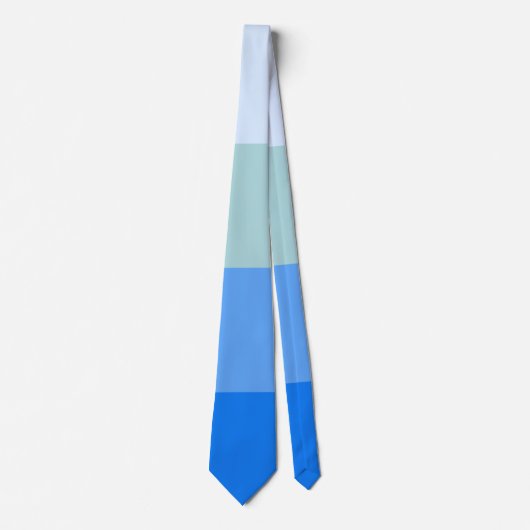 Blauwe strepen stropdas (Voorkant)