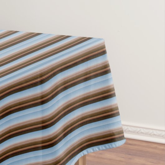 blauwe strepen tafelkleed (Voorbeeld)