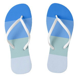 Blauwe strepen teenslippers