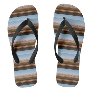 blauwe strepen teenslippers