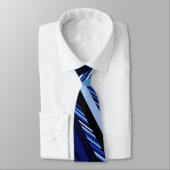 Blauwe strepen van Navy Stropdas (Gebonden)