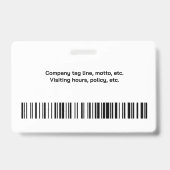 Blauwe Strepen Veiligheidsbadge – Professional Badge (Achterkant)
